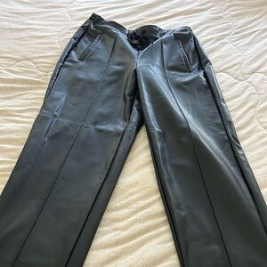 Simply Vera Vera Wang Black jogger faux leather Pants